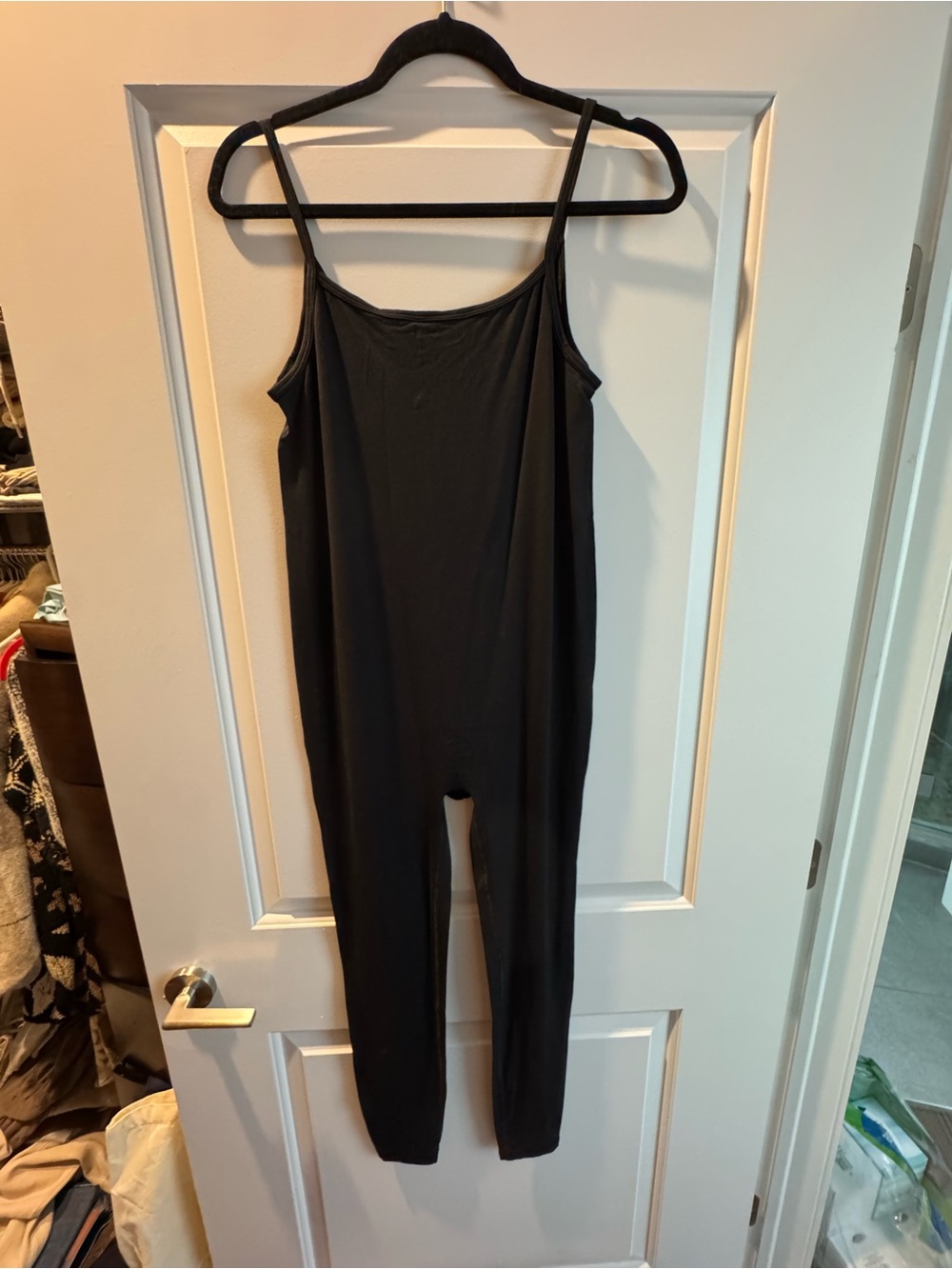 Gapbody Black Sleeveless Skinny Jumpsuit - Simple Strappy Design Size small